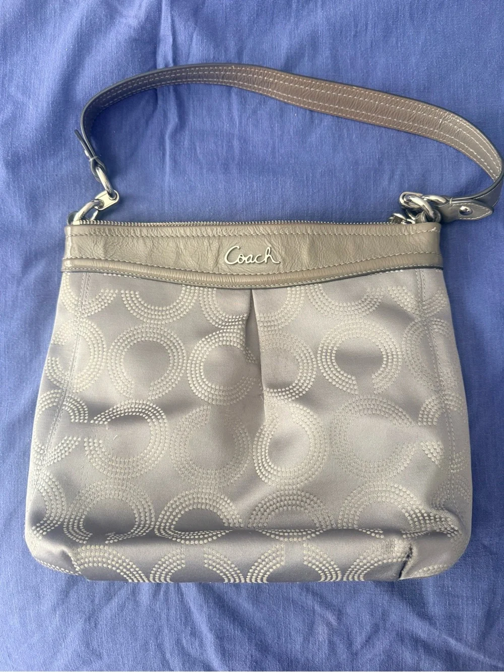 Coach Outlet Ashley Dotted Op Art Hippie Hobo Bag